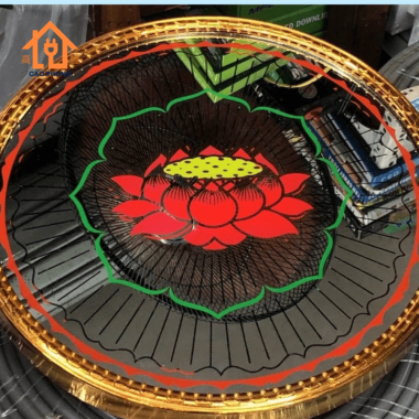 Hào quang led hoa sen đỏ 2T2