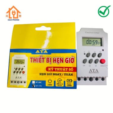 Thiết bị hẹn giờ tắt mở điện thông minh điện tử kỹ thuật số AT17C