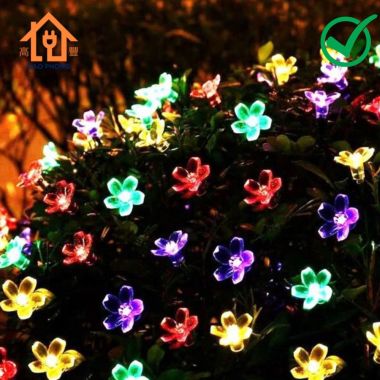 Dây đèn chớp led trang trí hoa mai hoa đào dài 10m