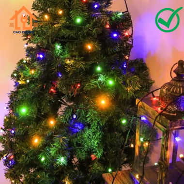 Dây đèn chớp led ngôi sao 5 cánh nhiều màu trang trí 10m