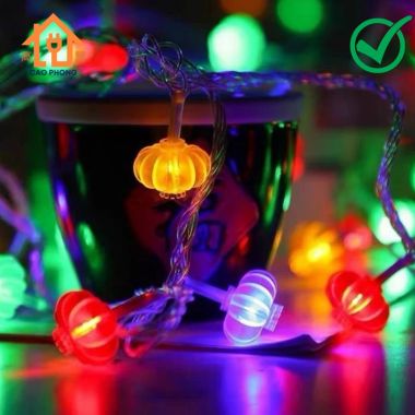 Dây đèn chớp led lồng đèn nhỏ đủ màu trang trí dây dài 10m