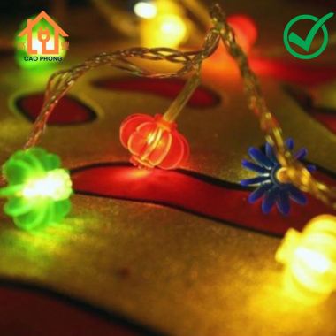 Dây đèn chớp led lồng đèn nhỏ đủ màu trang trí dây dài 10m