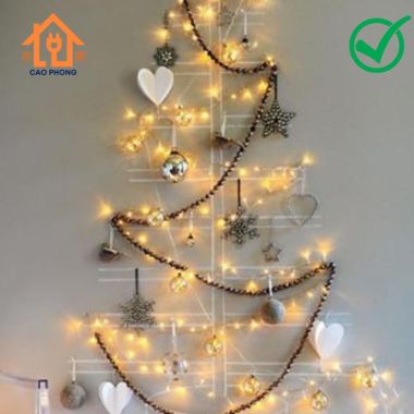 Dây đèn chớp led túi tiền nhỏ nhiều màu trang trí sân vườn noel 10m