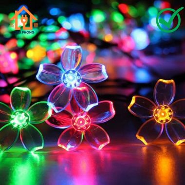 Dây đèn chớp led trang trí hoa mai hoa đào dài 10m