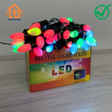 Dây đèn chớp led trang trí quả nhót dài 10m
