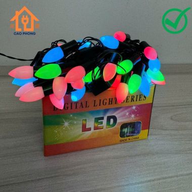 Dây đèn chớp led trang trí quả nhót dài 10m