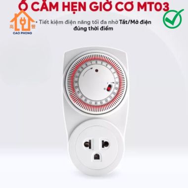 Ổ cắm hẹn giờ cơ Điện Quang ESK MT03 WR 13