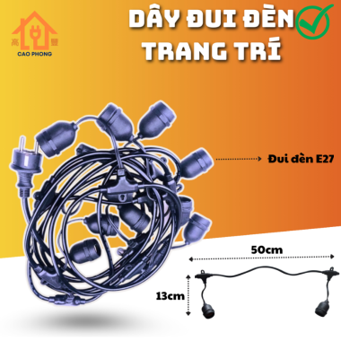 Dây đèn 10m 20 đuôi