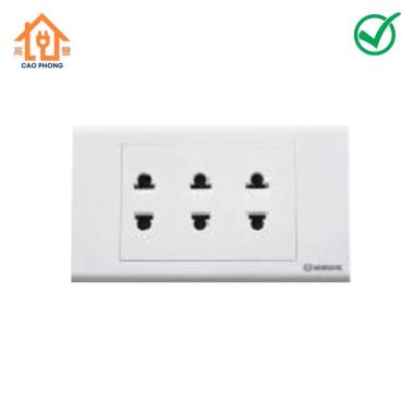 Mặt Nạ 3 Ổ Cắm Sino