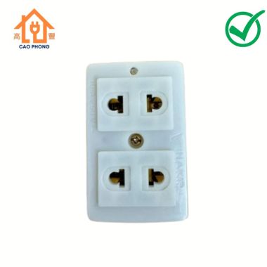 Ổ cắm 2 lỗ K2 10A 250V Vinakip