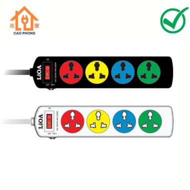 Ổ cắm điện LiOA 4 lỗ 3m 4DND3