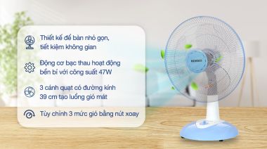 Quạt bàn B3 nút bấm Senko B1216