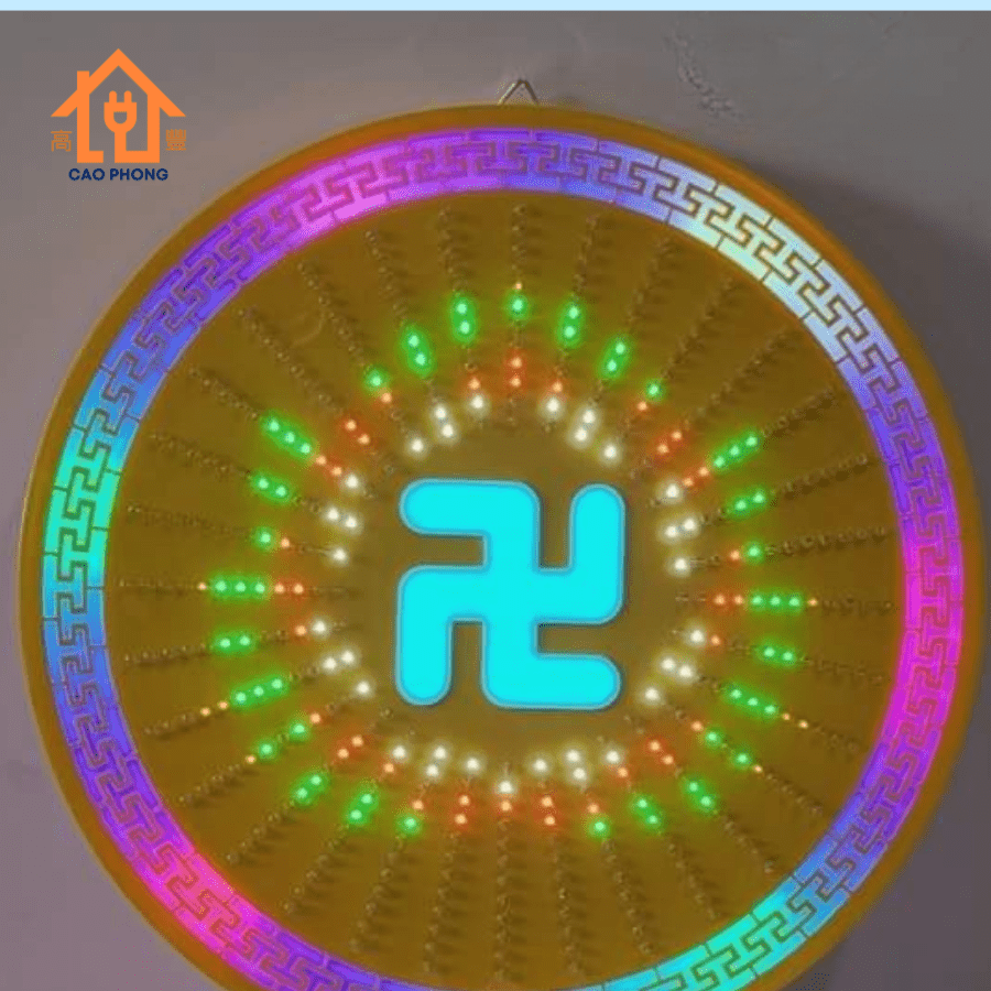 Hào quang led chữ Vạn Phật Giáo 2T5