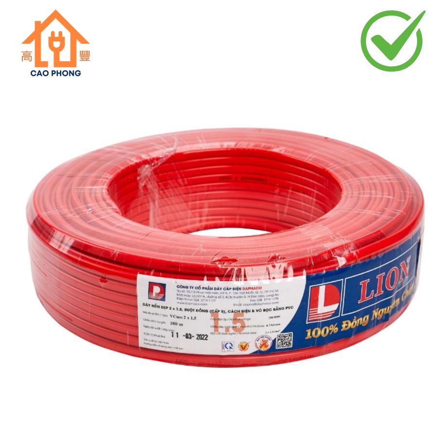 Dây đôi dẹp Daphaco 1.5