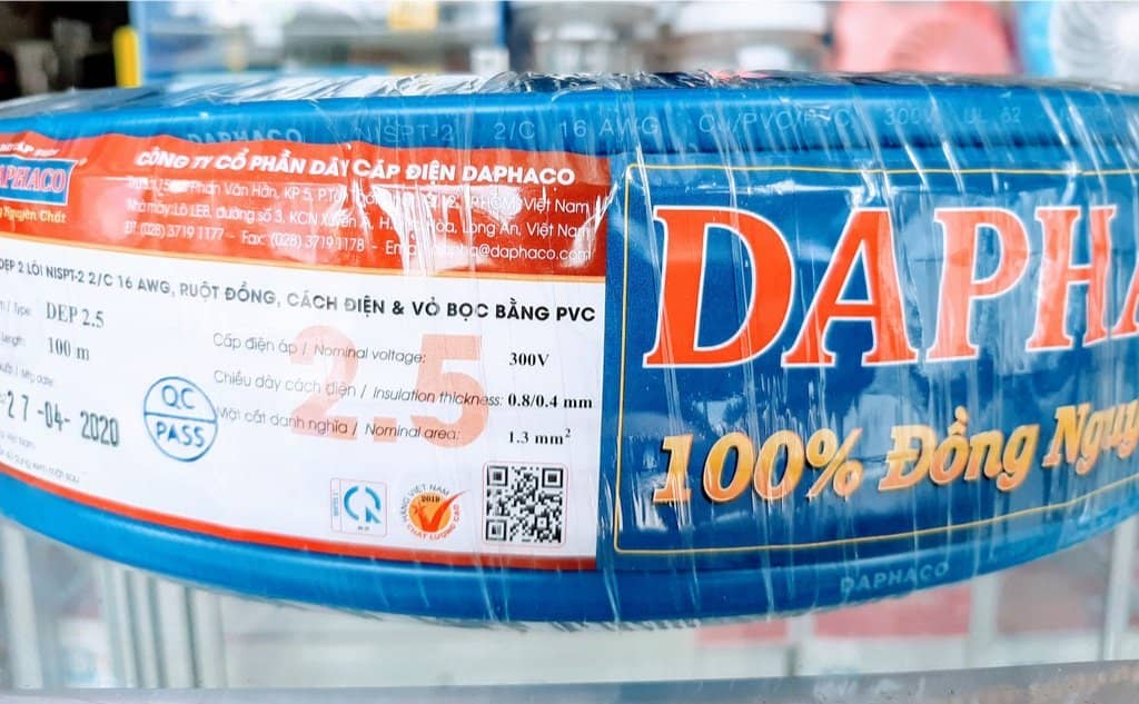 Dây đôi dẹp Daphaco 2.5