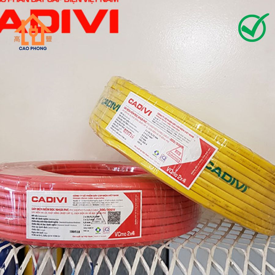 Dây điện đôi Cadivi VCmo 2×1.5