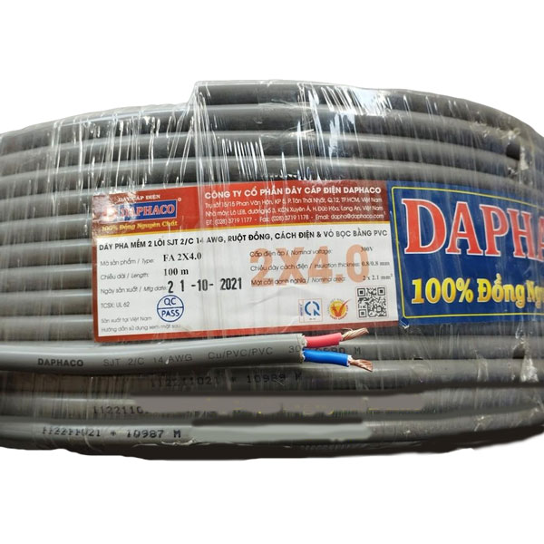 Dây Daphaco 2 lõi Fa 2x4